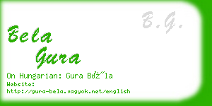 bela gura business card